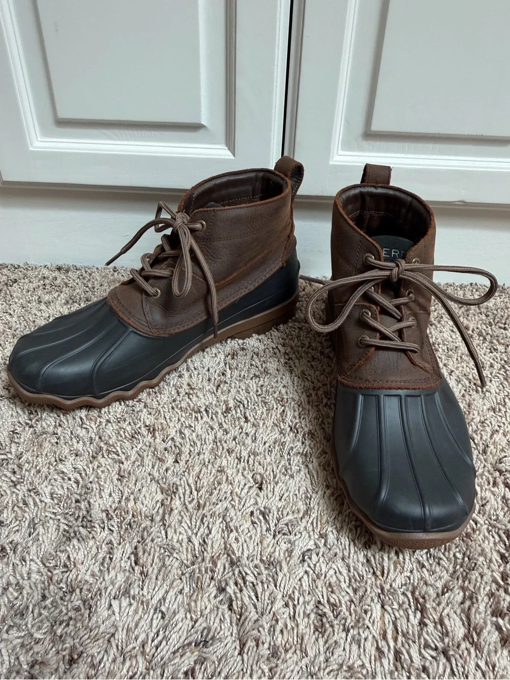 Sperry Men’s Brewster Low Duck Boots Waterproof Size 10